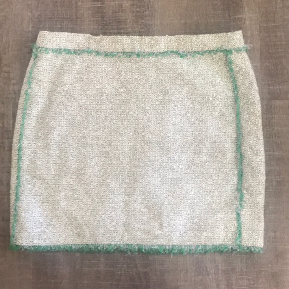 J. Crew miniskirt - beige/cream/cream/silver
